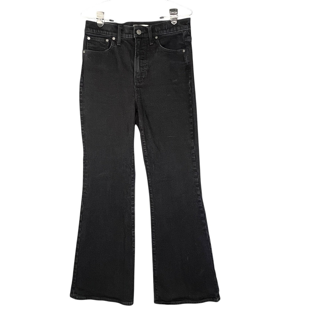 Madewell The Perfect Vintage‎ Flare Jean High Rise Black Lunar Wash 28 Fit 30x31